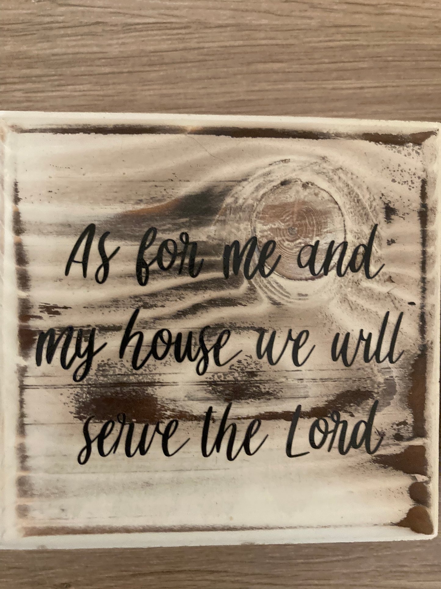 Custom Square Wood Sign