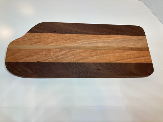 Cutting/Serving Board made from Walnut, Cherry, and Maple